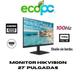 Monitor DS-D5027F2-1P2 / Hikvision 27" Pulgadas / 100 HZ
