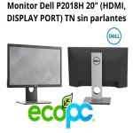 Monitor P2018H DELL 20" Base ajustable (seminuevo)