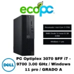 PC Optiplex 3070 SFF i7 - 9700 3.00 GHz / win 11 pro / GRADO A