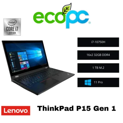 Notebook ThinkPad P15 Gen 1 i7-10750H / Categoria A+ (Seminuevo)