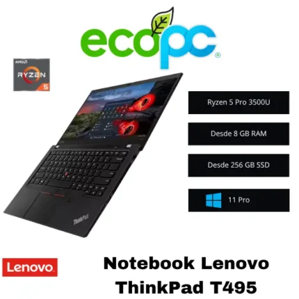 Notebook ThinkPad T495 / Ryzen 5 PRO 3500U / LENOVO / Grado B