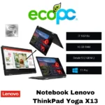 Notebook Lenovo ThinkPad Yoga X13 / I7 10510U / Pantalla Táctil / Grado A (seminuevo)