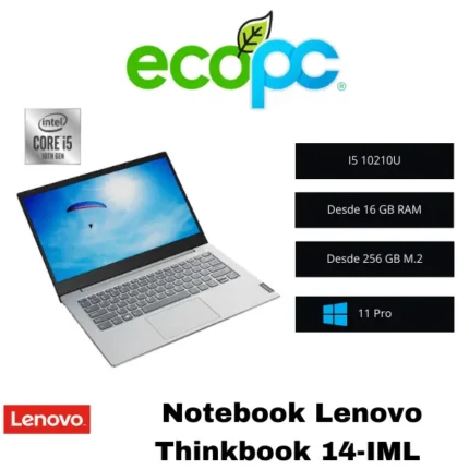 Notebook Lenovo Thinkbook 14-IML / i5 10210U / Grado A (seminuevo)