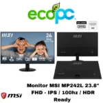Monitor MSI MP242L 23.8" FHD - IPS / 100hz / HDR Ready