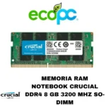 Memoria Ram Notebook Crucial DDR4 8 GB 3200 MHZ SO-DIMM