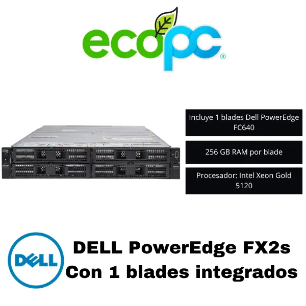 DELL-PowerEdge-FX2s-1bladeS DELL PowerEdge FX2/FX2s / 1 BLADE (6JC9CP2) - Imagen 1
