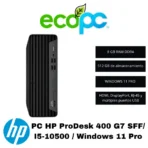 PC HP ProDesk 400 G7 SFF / I5-10500 / Windows 11 Pro / Grado A / (Reacondicionado)
