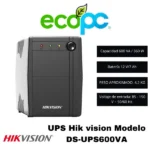 UPS Hikvision Modelo DS-UPS600VA (Nuevo)