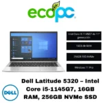 Dell Latitude 5320 / Intel Core i5-1145G7 / 16GB RAM / 256GB NVMe SSD / Categoría A