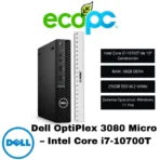 Dell OptiPlex 3080 Micro – Intel Core i7-10700T, 16GB RAM, 256GB SSD M.2