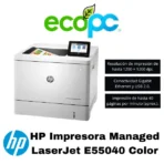 HP Impresora Managed LaserJet E55040 Color