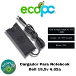 Cargador Para Notebook Dell 19,5v 4,62a