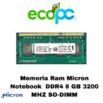 Memoria Ram Notebook  DDR4 8 GB 3200 MHZ SO-DIMM Kingston