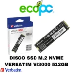 Disco SSD M.2 NVMe Verbatim Vi3000 512GB