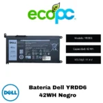 Batería Dell 42Wh Type YRDD6 – 11.4V