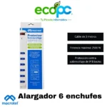 Alargador 6 enchufes