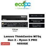 Lenovo ThinkCentre M75q Gen 2 – Ryzen 5 PRO 4650GE | 16 GB RAM | 256 GB NVMe