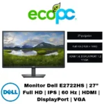Monitor Dell E2722HS | 27” Full HD | IPS | 60 Hz | HDMI | DisplayPort | VGA