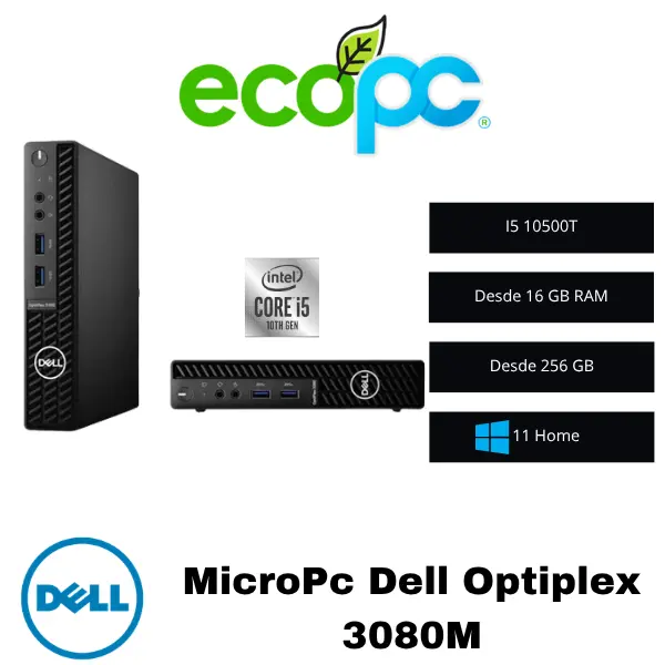 Optiplex 3080M Micro PC Dell Optiplex 3080M / I5 10500T / Categoría A - Imagen 1